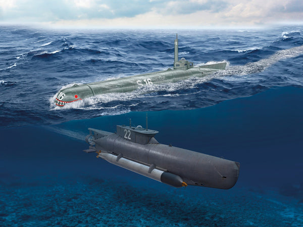 ICM 1/72 K-Verbände Midget Submarines, 'Seehund' & 'Molch' (Set of 2)