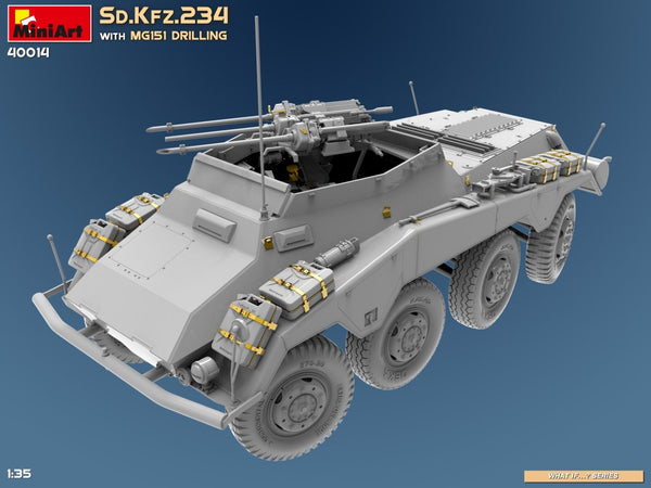 Miniart 1/35 WW2 German Sd.Kfz.234 With MG151 Drilling