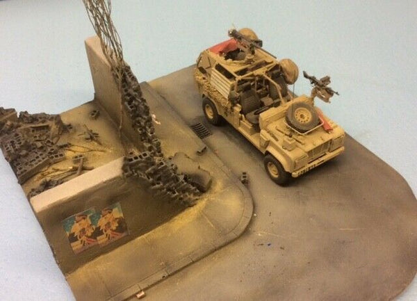 FoG Models 1/35 Scale Ruined wall 'Breached Compound' Diorama Base 280mm x 240mm