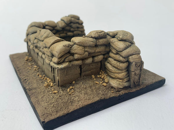 FoG Models 1/35 Scale Vietnam Sandbag emplacement. 125mm x 100mm