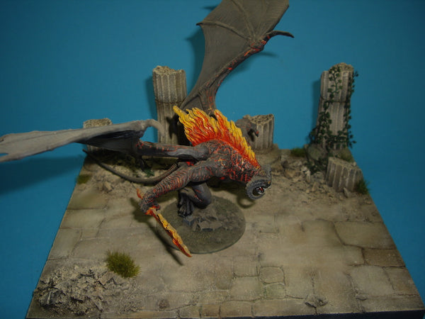 Wargaming Warhammer 28mm Ruined classic temple with pillars