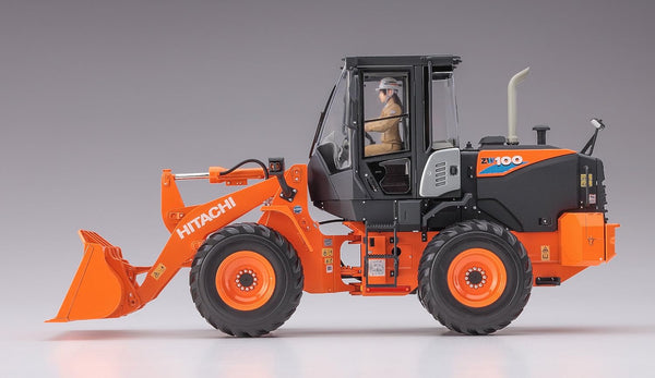 Hasegawa 1:35 Scale Hitachi Wheel Loader ZW100-6 digger construction model kit