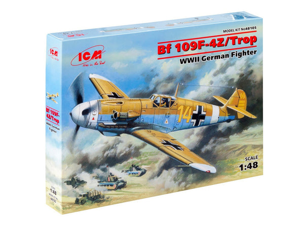 ICM 1/48 scale WW2 Messerschmitt Bf 109F-4Z/Trop, WWII German Fighter