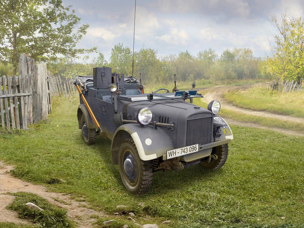 ICM 1/35 WW2 le.gl.Einheitz-Pkw Kfz.2, WWII German Light Radio Communication Car