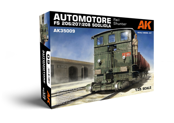 AK Interactive 1/35 scale WW2 Italian AUTOMOTORE FS206/207/208 SOGLIOLA RAIL SHUNTER1/35