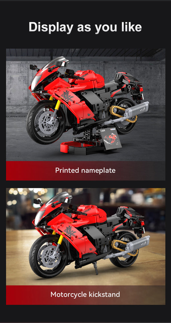 CADA BIKES 1:6 Suzuki Hayabusa Motorbike - 1043 pcs
