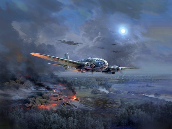 ICM 1/48 WW2 He 111H-20, WWII German Bomber