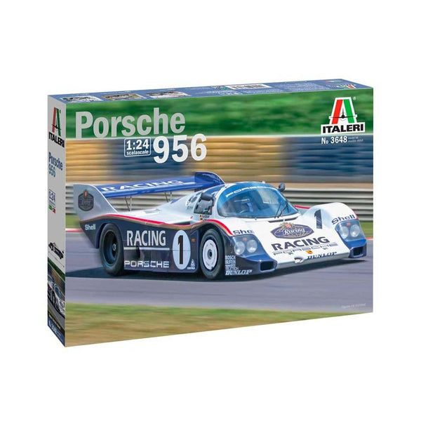 Italeri 1/24 scale Porsche 956 Le Mans racing car model kit