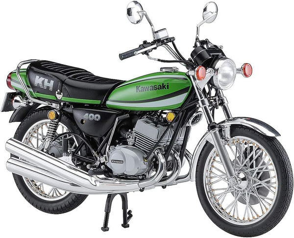 Hasegawa 1:12 Scale Kawasaki KH400-A7 motorbike model kit