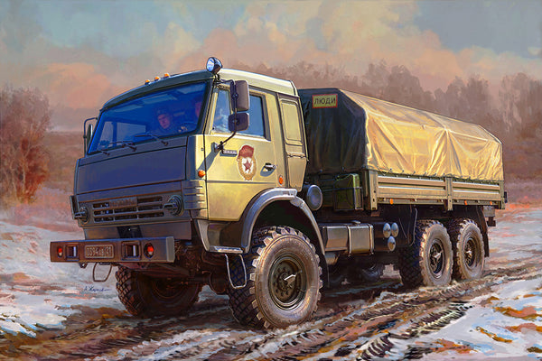 ZVEZDA 1/72 MILITARY Kamaz - 5350 Mustang Truck