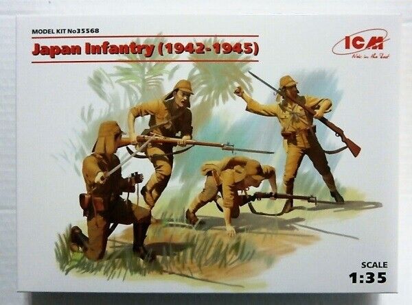 ICM 1/35 WW2 Japan Infantry (1942-1945) (4 figures)