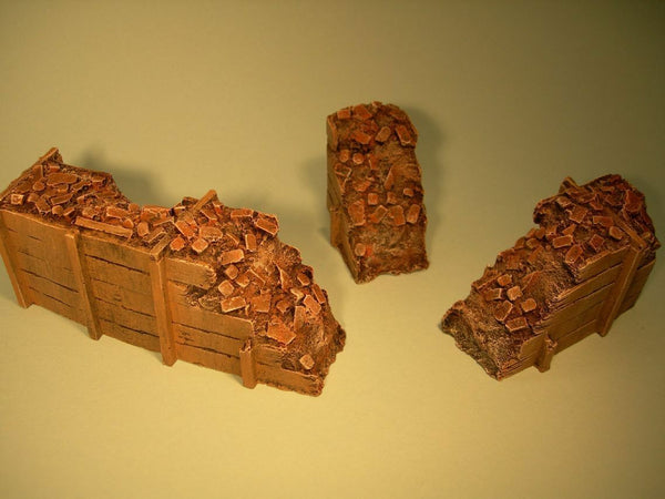 FoG Models 1/35 Scale Earthen Barricade (3 pce set)