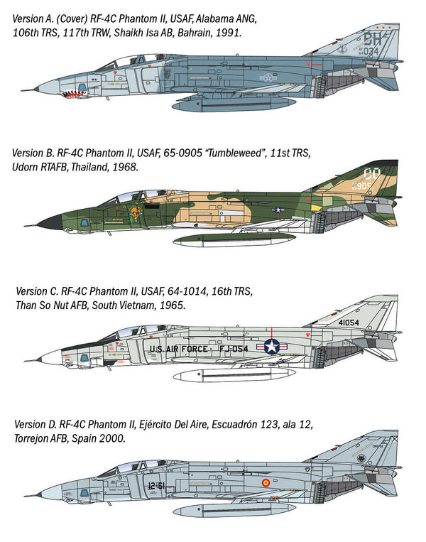 Italeri 1/72 AIRCRAFT McDonnell Douglas RF-4C/E Phantom II
