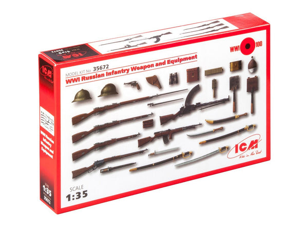 ICM 1/35 WW1 Russian Infantry Weapon and Equipment