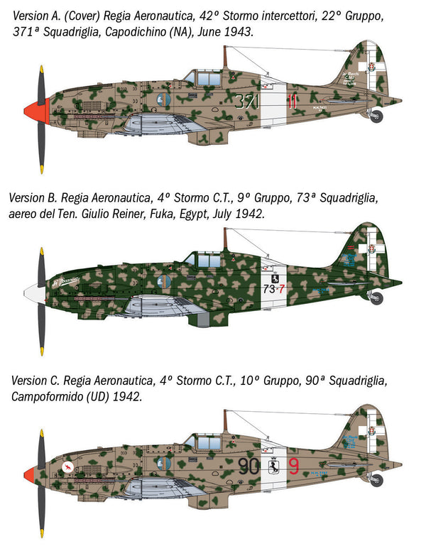ITALERI 1/48 AIR WW2 Italian Macchi C.202 Folgore Italian Fighter Aircraft