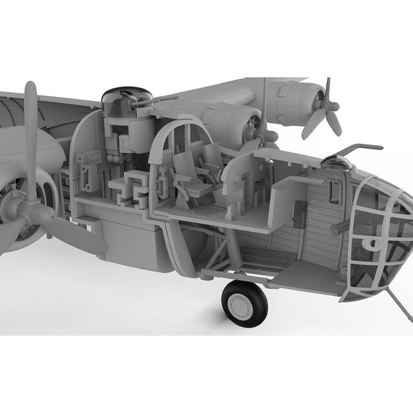 Airfix 1:72 WW2 USAAF Consolidated B-24D Liberator New parts Nose section, no ball turret and others