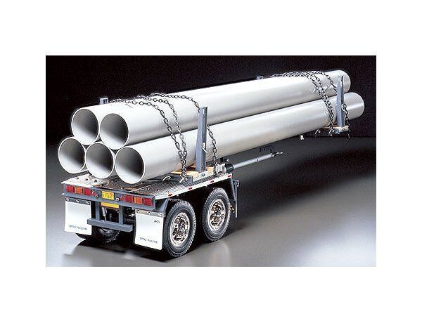 TAMIYA R/C TRUCKS 1/14 scale POLE TRAILER unit with pipes