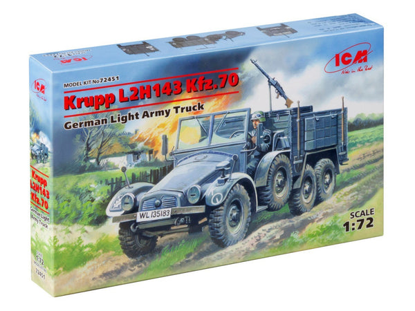 ICM 1/72 WW2 Krupp L2H143 Kfz.70, German Light Army Truck