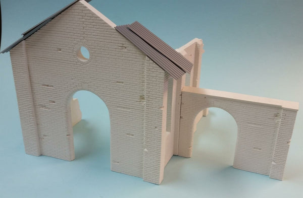 FoG Models 1/35 scale 'Machine shop' ruined Industrial building