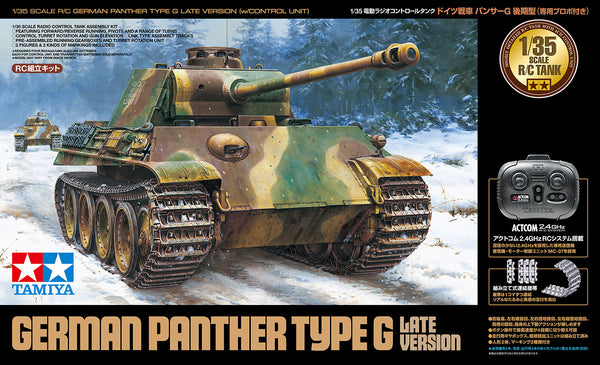 Tamiya 1/35 scale RC WW2 German Panther G Late Version (with Control Unit) Remote Control