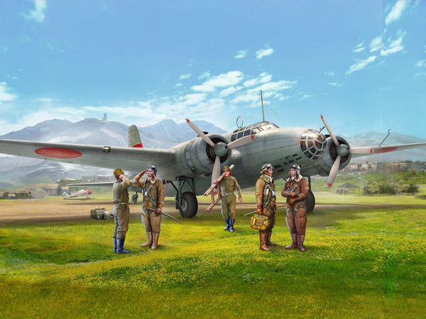 ICM 1/48 WW2 IJN Ki-21-Ib 'Sally' with Japanese Pilots & Ground Personnel (5 Figures)