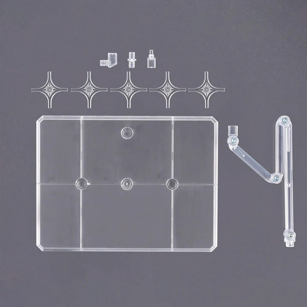 BANDAI HOBBY Action Base 8 Clear display stand with adjustable arm