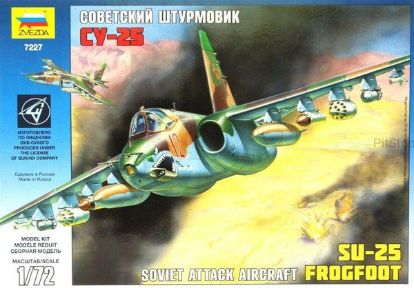 Zvezda 1/72 scale Russian Soviet SU-25 plane model kit