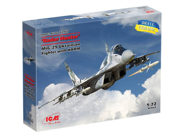 ICM 1/72 Radar Hunter, MiG-29 '9-13' Ukrainian Fighter with HARM missiles