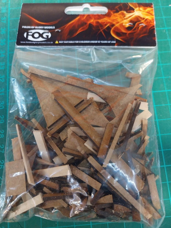 FoG Models 1/35 Scale wood rubble pack - diorama scatter