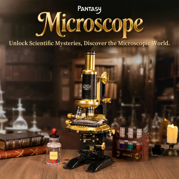 Pantasy ORIGINAL Retro Microscope with Accessories Set - 1107 pcs