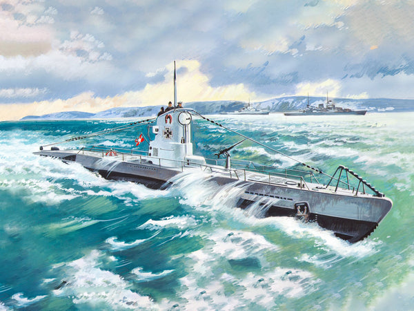 ICM SHIPS 1:144 U-Boat Type IIB (1939), WW2 German Submarine