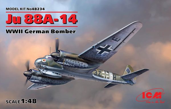 ICM 1/48 scale WW2 Ju 88A-14, WWII German Bomber