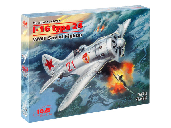 ICM 1/48 scale WW2 I-16 type 24, WWII Soviet Fighter