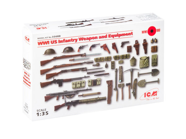ICM 1/35 WW1 US Infantry Weapon and Equipment