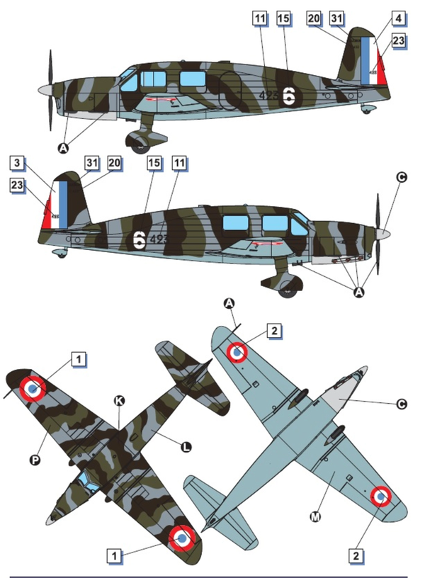 Dora Wings 1/48 Scale DORDW48030 Caudron C.635 Simoun