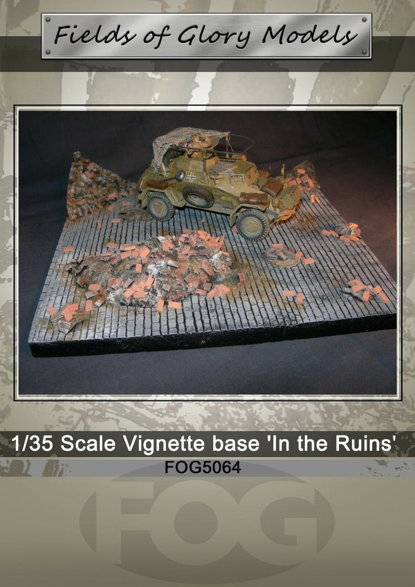 FoG Models 1/35 Scale Vignette base 'In the Ruins' 240mm x 220mm