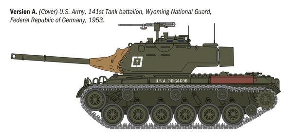Italeri 1/35 Scale American US M47 Patton tank model kit