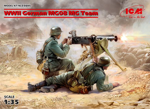 ICM 1/35 WW2 German MG08 MG Team (2 figures)