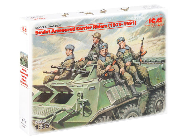 ICM 1/35 Soviet Cold War Armored Carrier Riders (1979-1991), (4 figures)
