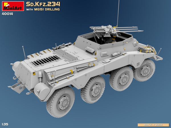 Miniart 1/35 WW2 German Sd.Kfz.234 With MG151 Drilling