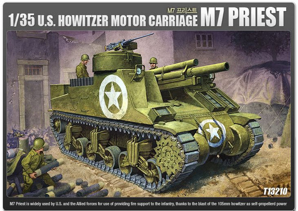 Academy 1/35 WW2 Allied M7 Priest # 13210 - Plastic Model Kit