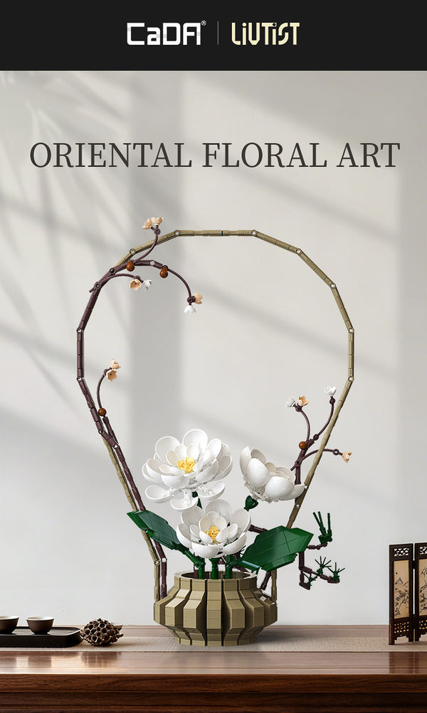 CADA CREATIVE Oriental Floral Art: Winter - 990 pcs