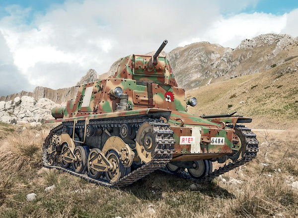 Italeri 1/35 scale MILITARY WW2 Italian Carro Armato L6/40 Light Tank model kit