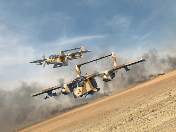 ICM 1/48 Desert Storm U.S. Aircraft OV-10A & OV-10D+, 1991 (Set of 2)