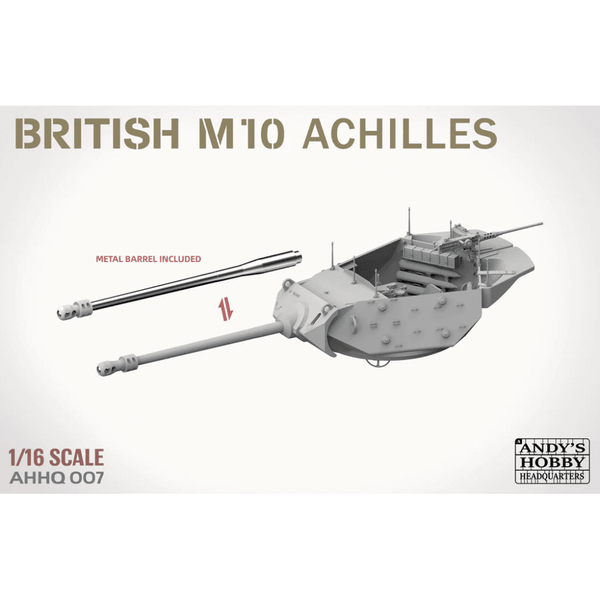 Andy's Hobby Headquarters 1:16 British Achilles M10 IIc Tank Destroyer Model Military Kit