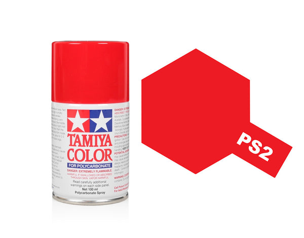 Tamiya 100ml Polycarbonate Lexan PS for RC Car Model Spray Paint PS-1 to PS-63