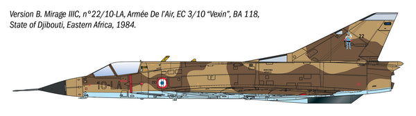 Italeri 1/32 AIRCRAFT Dassault Mirage IIIC Interceptor Aircraft