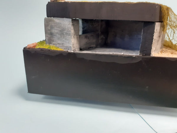 FoG Models 1/35 scale WW2 Gun emplacement Bunker - Atlantic wall series #4 Cut away