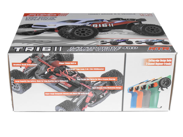 PD RACING 1:16 RTR TR16II Brushed RC Truggy (Purple, Pink & White) 1:16