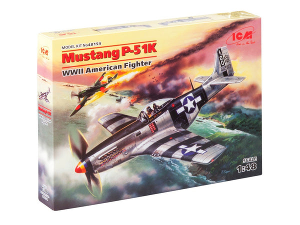 ICM 1/48 scale WW2 Mustang P-51K, WWII American Fighter